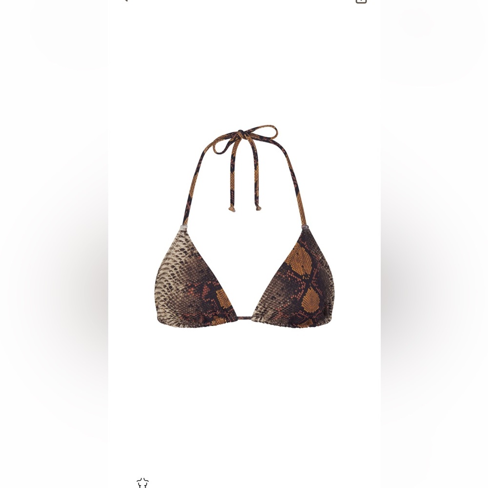 Skims desert snake print bikini top